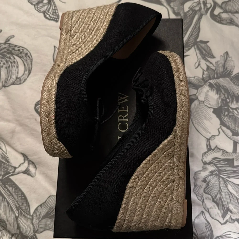 J.Crew Seville made-in-Spain espadrille wedges BT393